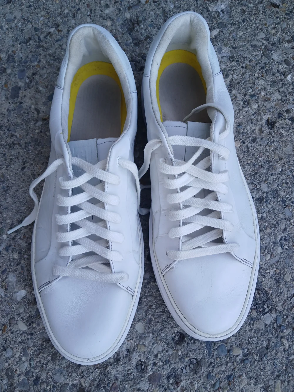 Size 14 Cole Haan Men's White Low-Top Lace-Up Sneakers